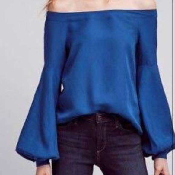 HP! Anthropologie Floreat Off The Shoulder Top - Picture 4 of 8